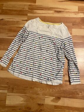 Joules stripe and polka dot shirt